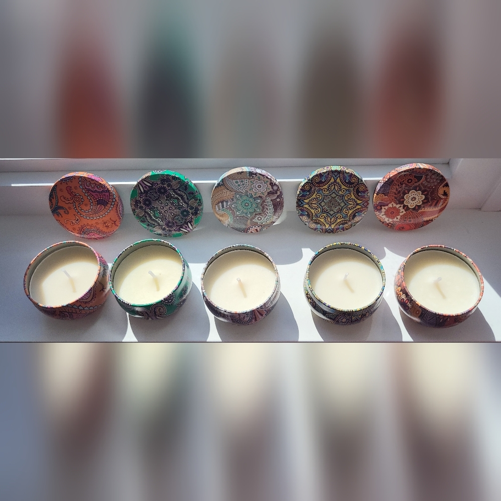 (5×2.5oz)#3🎁❓️Bundle Lot #3 5 Hidden Mystery Jewellery Surprise Candles Lot